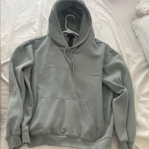 Blue green Hooded Sweatshirt